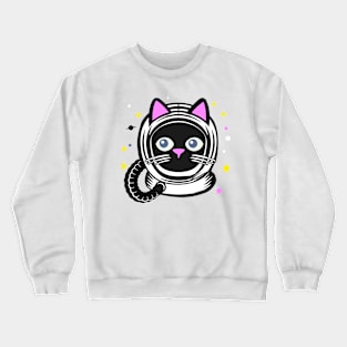 Space cat Crewneck Sweatshirt